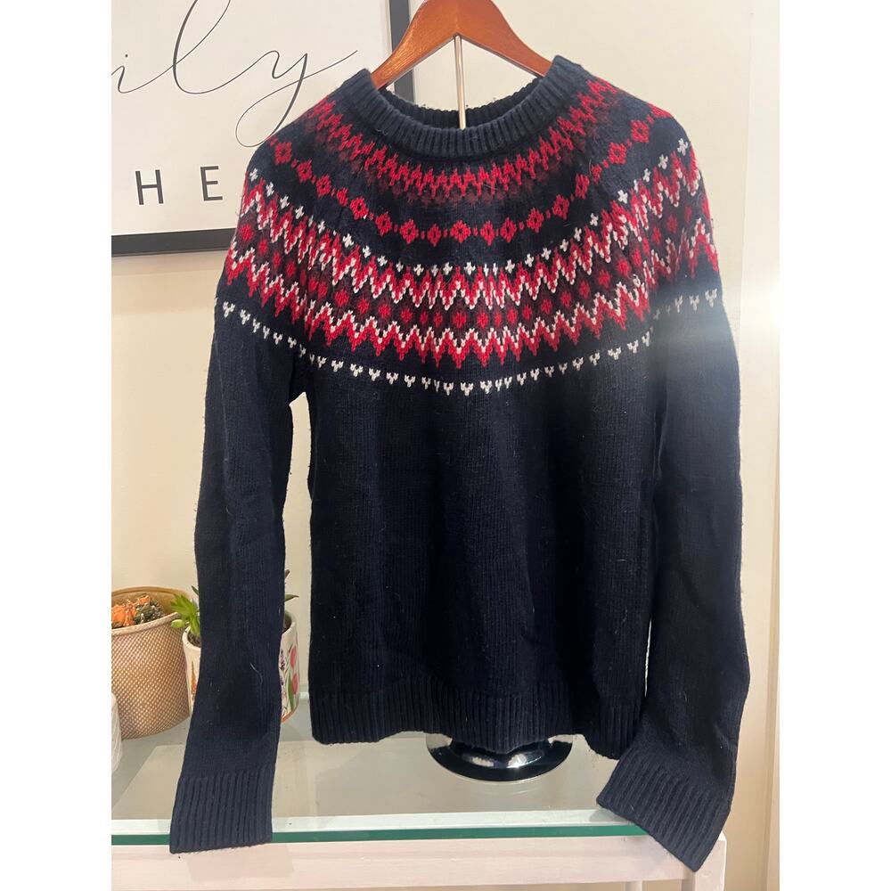 Women’s Large Abercrombie Fair Isle Wool Sweater